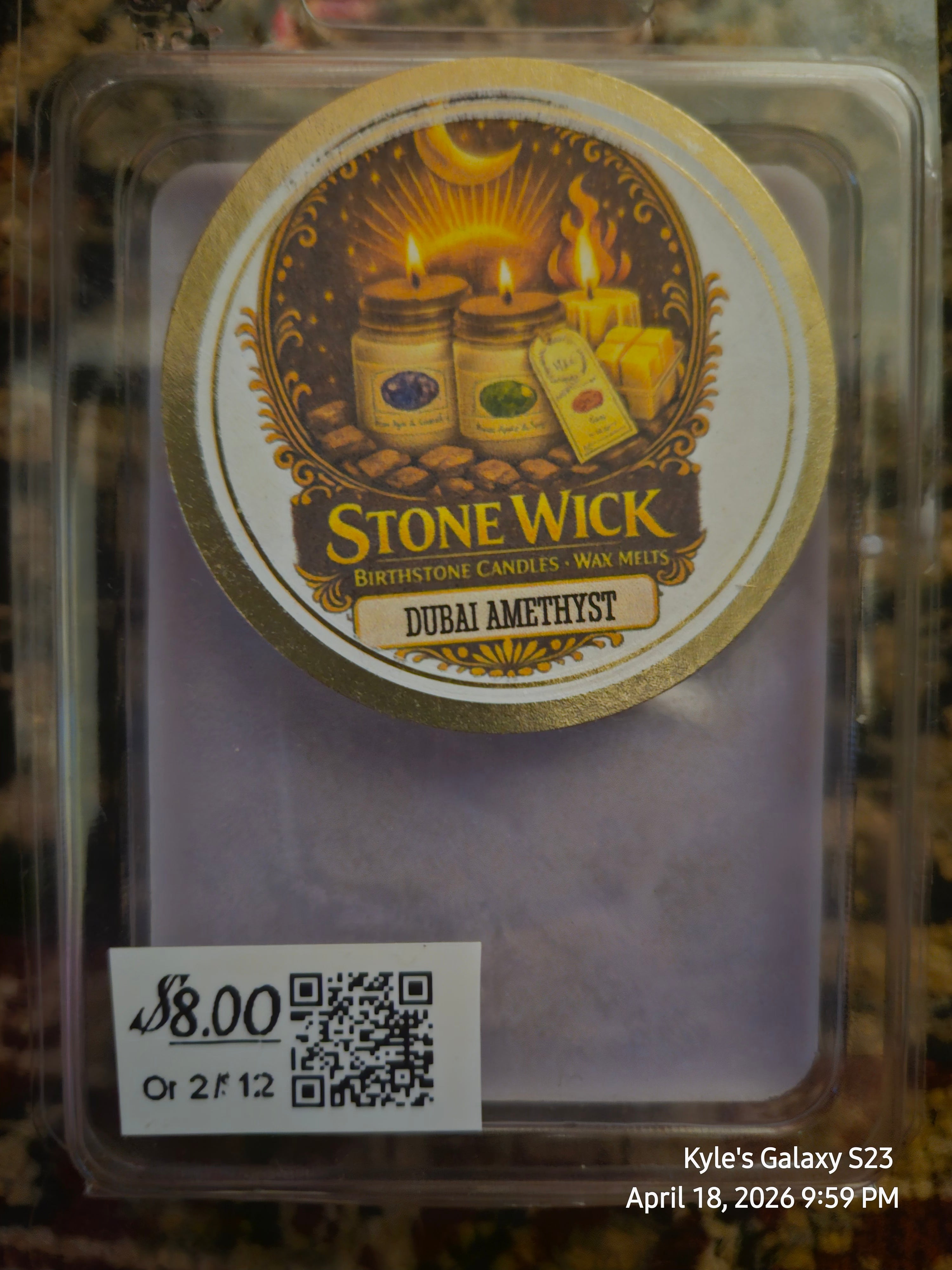 Dubai Amethyst Wax Melt