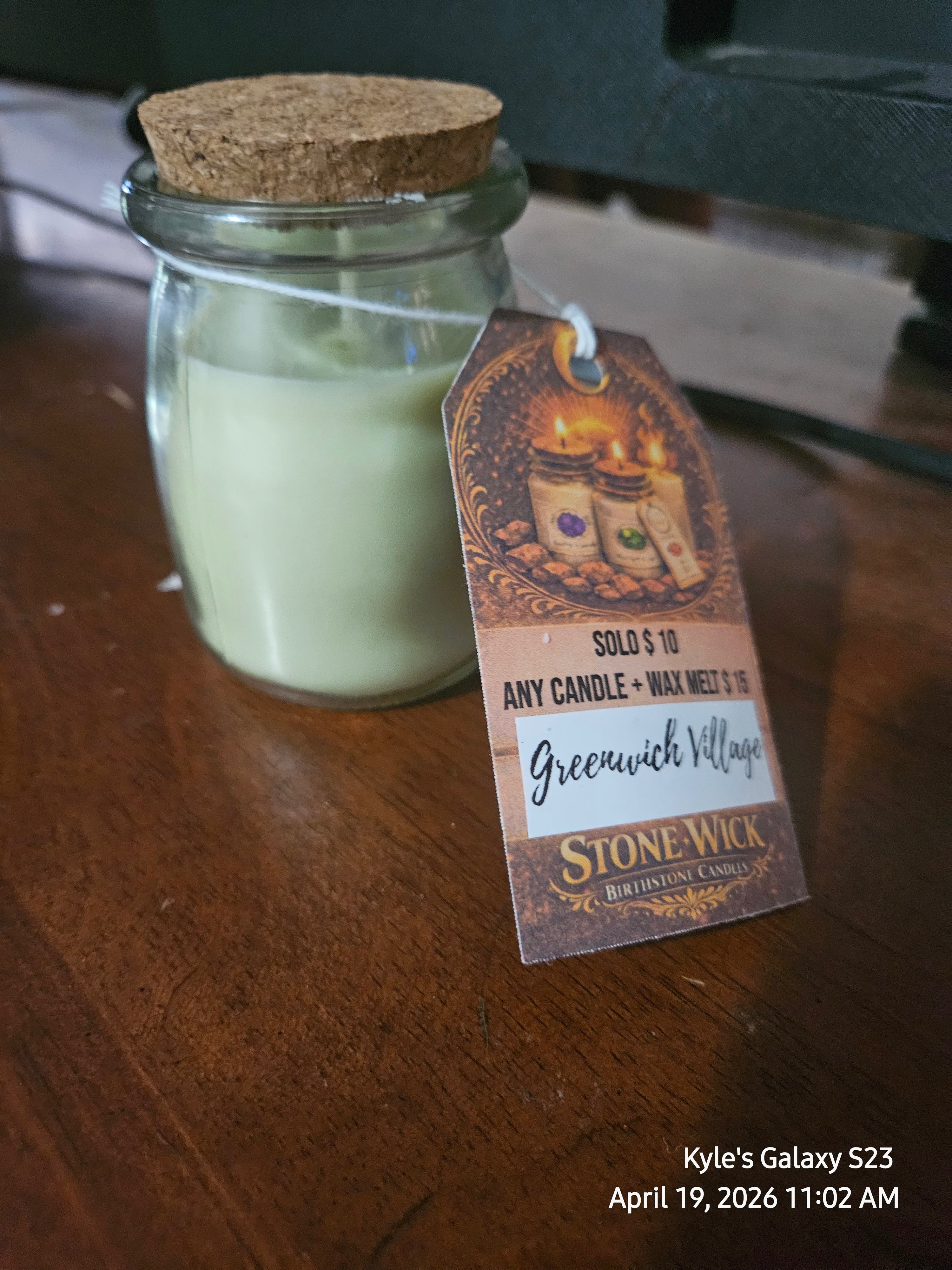 Green Witch Village Candle